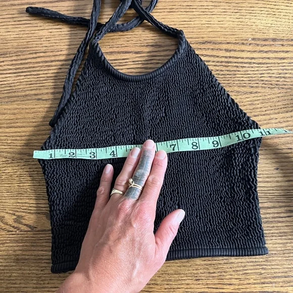 Bottega Veneta swimsuit 2 piece crinkle BV pool XXS 34 Daniel Lee 2020 black XS - Picture 6 of 9